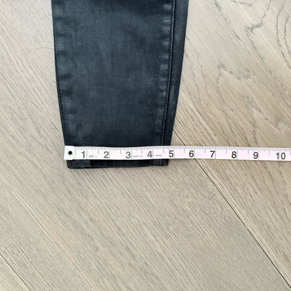 3 FOR $10 NWT Blank NYC Black Coated Denim Ripped Knees Skinny Jeans 27 - Picture 12 of 12